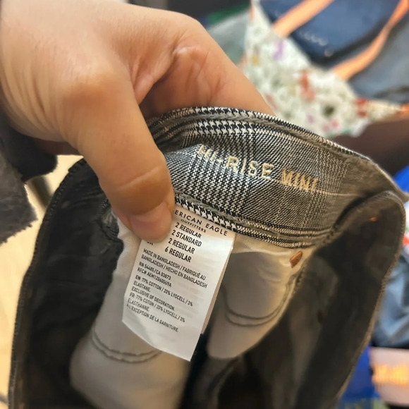 American Eagle High Rise Houndstooth Mini Skirt - Picture 5 of 5